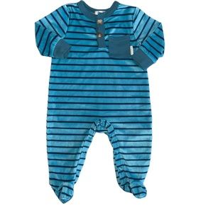 ⭐️ 3-6 Month Tahari Baby Boys Velvet Sleeper⭐️